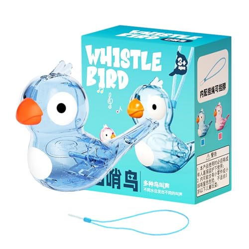 Wasservogelpfeife – Dekorative Wasserpfeife für Kinder, klassisches Vogelgeräusch-Spielzeug, Warbling Bird Call Whistle, Vogelrufpfeife für Outdoor-Spaß, Vogelwasser-Soundmacher, von Whnbuij