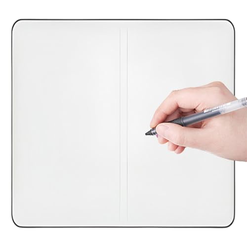 Weißwandtafel, zusammenklappbar, wiederverwendbar, multifunktionaler Notizblock für tägliche Notizen, Studium, Familiennachteilungen, Meetings und Planung Weißwandtafel, zusammenklappbar, wiederverwendbar, multifunktionaler Notizblock für tägliche Notizen, Studium, Familiennachteilungen, Meetings und Planung von Whnbuij