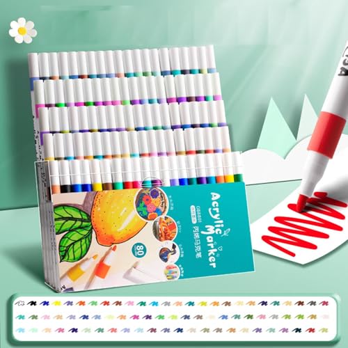 Whnbuij Marker für Kinder, lustige, waschbare Marker, sichere Malstifte, feine Spitze und Pinselspitze, helle Kunstmarker zum Zeichnen, kreatives Basteln und Klassenzimmer, Geschenk für und von Whnbuij