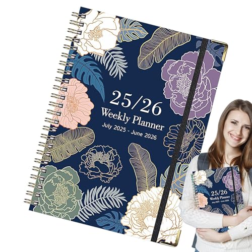 Whnbuij Notizbuch mit Ringen, Planer - dickes Papier Juli 2025-Juni 2026 Ringbindung Blumendesign Notizheft Entwürfe Planung Whnbuij Notizbuch mit Ringen, Planer - dickes Papier Juli 2025-Juni 2026 Ringbindung Blumendesign Notizheft Entwürfe Planung von Whnbuij