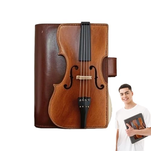 Whnbuij Schulhefte, College-Heft mit Violin-Design, PU-Leder-Terminplaner für Studenten, Lehrer, Universität, Arbeit, Reisen Whnbuij Schulhefte, College-Heft mit Violin-Design, PU-Leder-Terminplaner für Studenten, Lehrer, Universität, Arbeit, Reisen von Whnbuij