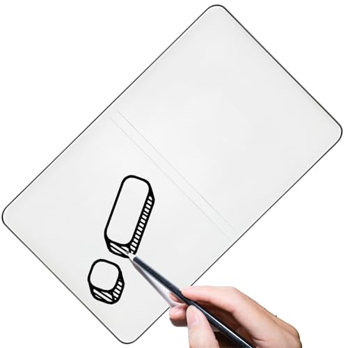 Whnbuij Tragbares Whiteboard, wiederverwendbares Schreibtablett, leichter doppelseitiger Notizblock, Lernbedarf für Studio, Klassenzimmer, Zuhause, Wohnheim, Reisen, Geschäftsreisen Whnbuij Tragbares Whiteboard, wiederverwendbares Schreibtablett, leichter doppelseitiger Notizblock, Lernbedarf für Studio, Klassenzimmer, Zuhause, Wohnheim, Reisen, Geschäftsreisen von Whnbuij
