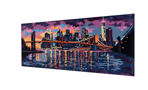 Diamand Painting Landschaft,5D DIY Diamond Painting Erwachsene Groß XXL 120x40cm,Diamant Painting Bilder Stadt Diamond-Painting,mit Diamond Painting Zubehör,für Weihnachts Zuhause Deko,Geschenk Ws-306 von Whoonng