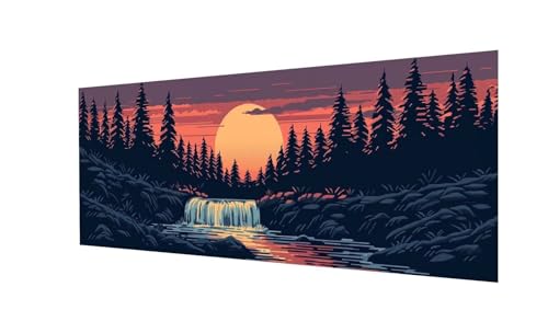 Diamand Painting Landschaft,5D DIY Diamond Painting Erwachsene Groß XXL 240x80cm,Diamant Painting Bilder Baum Diamond-Painting,mit Diamond Painting Zubehör,für Weihnachts Zuhause Deko,Geschenk Ws-66 von Whoonng