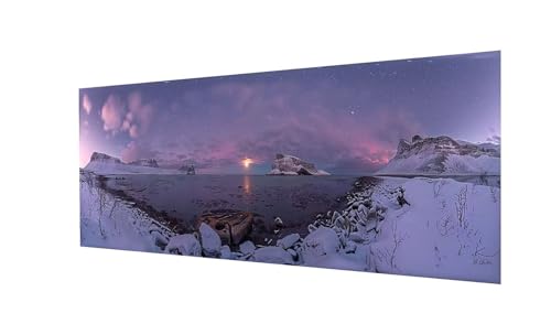 Diamand Painting Schneeszene, 5D DIY Diamond Painting Erwachsene Groß XXL 180x60cm, Diamant Painting Bilder Wolke Diamond-Painting, mit Diamond Painting Zubehör, für Weihnachts Zuhause Deko Ws-318 von Whoonng