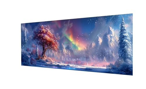 Diamand Painting Wald,5D DIY Diamond Painting Erwachsene Groß XXL 240x80cm,Diamant Painting Bilder Landschaft Diamond-Painting,mit Diamond Painting Zubehör,für Weihnachts Zuhause Deko,Geschenk Ws-78 von Whoonng