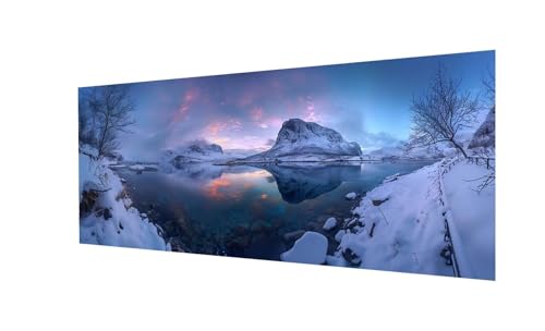 Diamond Painting XXL 120x40cm,Landschaft Diamand Painting Erwachsene,DIY 5D Diamond Painting Set Berg Diamant Painting Bilder Kinder Diamant Malerei,für Halloween Zimmer Deko,Mädchen Geschenke Ws-317 von Whoonng