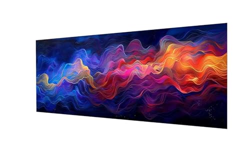 Diamond Painting XXL 180x60cm, Polarlicht Diamand Painting Erwachsene, DIY 5D Diamond Painting Set Abstrakt Diamant Painting Bilder Kinder Diamant Malerei, für Zimmer Deko, Mädchen Geschenke Ws-159 von Whoonng