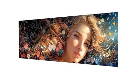 Diamond Painting XXL 240x80cm, Herbst Diamand Painting Erwachsene, DIY 5D Diamond Painting Set Blume Diamant Painting Bilder Kinder Diamant Malerei, für Halloween Zimmer Deko, Mädchen Geschenke Ws-91 von Whoonng