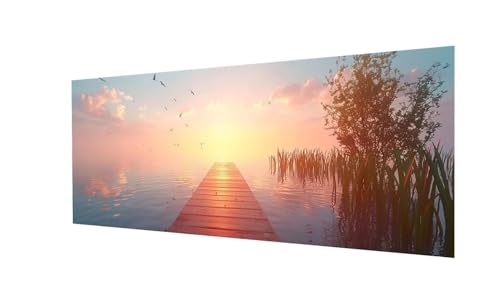 Diamond Painting XXL 240x80cm, Taube Diamand Painting Erwachsene, DIY 5D Diamond Painting Set Pier Diamant Painting Bilder Kinder Diamant Malerei, für Halloween Zimmer Deko, Mädchen Geschenke Ws-333 von Whoonng