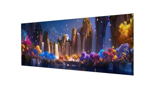 Diamond Painting XXL 270x90cm, Ozean Diamand Painting Erwachsene, DIY 5D Diamond Painting Set Schmetterling Diamant Painting Bilder Kinder Diamant Malerei, für Zimmer Deko, Mädchen Geschenke Ws-161 von Whoonng