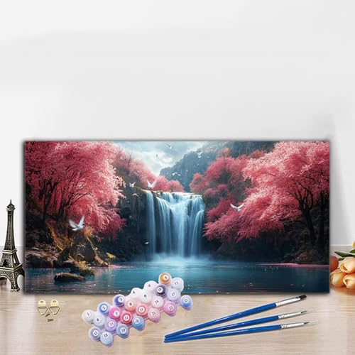 Malen Nach Zahlen Fallen, Malen Nach Zahlen Erwachsene Chinesischer Stil Paint by Numbers Handgemalt Ölgemälde Kit für Anfänger mit Pinseln und Acrylfarben, Deko Wohnzimmer, Geschenke 60x120CM G8-195 Malen Nach Zahlen Fallen, Malen Nach Zahlen Erwachsene Chinesischer Stil Paint by Numbers Handgemalt Ölgemälde Kit für Anfänger mit Pinseln und Acrylfarben, Deko Wohnzimmer, Geschenke 60x120CM G8-195 von Whoonng