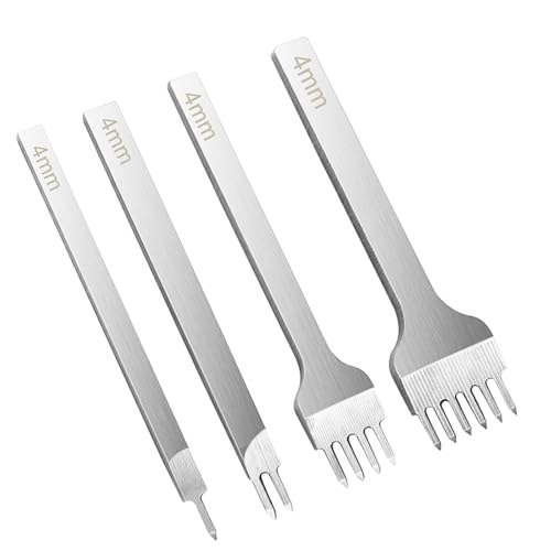 Leder Stanzset Für Nähte | 4X Lochstanzen Set Zum Nähen Und Basteln - Stanzwerkzeug Aus Stahl Für Heimwerkstatt Unterwegs & Studio Leder Stanzset Für Nähte | 4X Lochstanzen Set Zum Nähen Und Basteln - Stanzwerkzeug Aus Stahl Für Heimwerkstatt Unterwegs & Studio von Whrcy