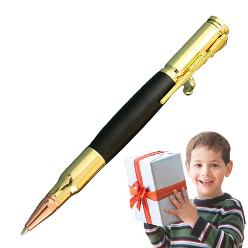 Whrcy Bolt-Action-Kugelschreiber, Bolt-Action-Stift,Tragbarer, kreativer, cooler Stift für Unterschriften - Robuster Kugelschreiber, leichtes Schreibtischzubehör und Schulbedarf, Signaturstift von Whrcy