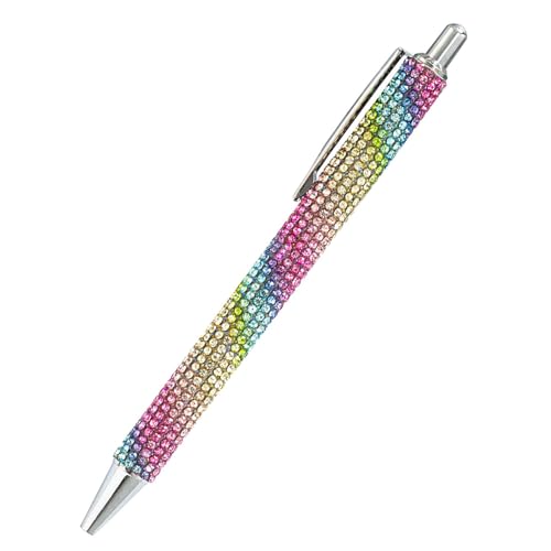 Whrcy Glitzer-Kugelschreiber,Strass-Kugelschreiber,Ausgefallene glitzernde Kristallstifte | Einziehbarer Bling-Kugelschreiber, süß für Frauen, zum Schreiben, Zeichnen, Journaling von Whrcy