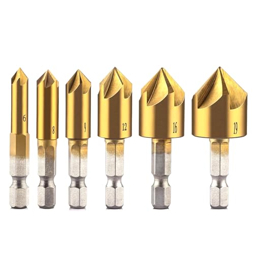 Countersink -Bohrbohrbit 6mm/8mm/9mm/12mm/16mm/19mm Countersink -Bohrer Ersatz für Holzbearbeitung von Whyzsjnclg