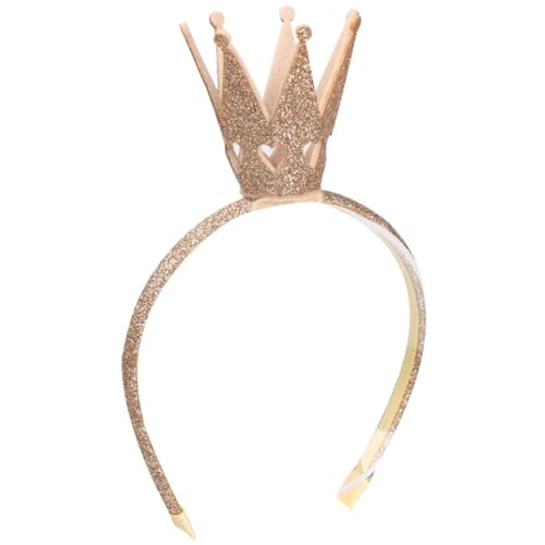 Whyzsjnclg Kronstirnband, Kronstadband 4.5 Glitzer Tiara Stirnband Goldene Prinzessin Kronstadband Party bevorzugt Queen Heart Stirnbänder für Mädchen Frauen Geschenk, Tiara Stirnband von Whyzsjnclg