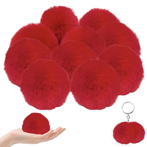 Whyzsjnclg Pompoms zum Handwerk von 10 pcs 3,15 Zoll weiche Pom Pom Pom Craft DIY Mini Pompom -Kugeln für Haarzubehör, Hochzeiten, Geburtstage, Weihnachtsdekor von Whyzsjnclg