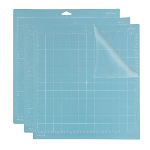 WiMas Lightgrip Schneidematte Kleber Ersatz Schneidematte, 30,5 x 30,5 cm langlebige Quilt-Schneidematte für Cricut DIY Handwerk Nähen, 3 Stück von WiMas