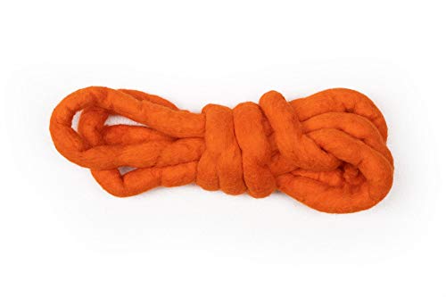 Wichtelwerkstatt Andrea Rath Filzschnur aus Schurwolle in verschiedenen Farben 1,90-2m in Orange von Wichtelwerkstatt Andrea Rath