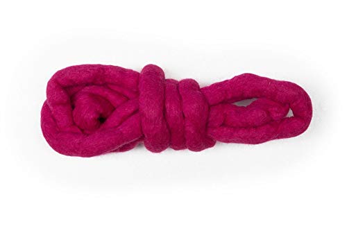 Wichtelwerkstatt Andrea Rath Filzschnur aus Schurwolle in verschiedenen Farben 1,90-2m in Pink von Wichtelwerkstatt Andrea Rath