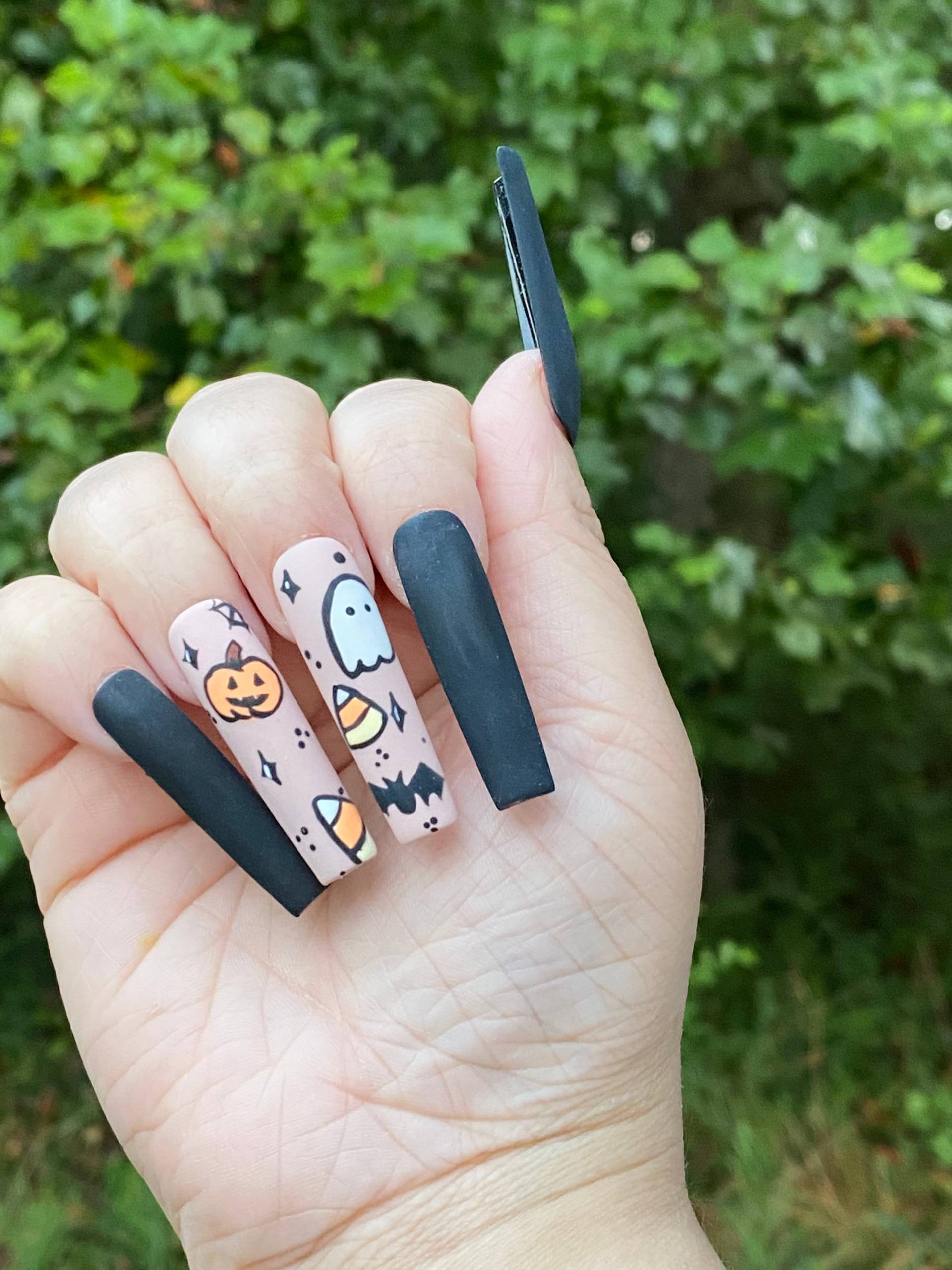 Niedliche Halloween Press On Nails von WickedKlaws