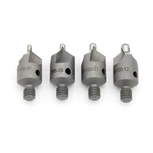 4-teiliges 100-Grad-Senker-Bit-Set, #12, #21, #30, #40 von Wicks Aircraft