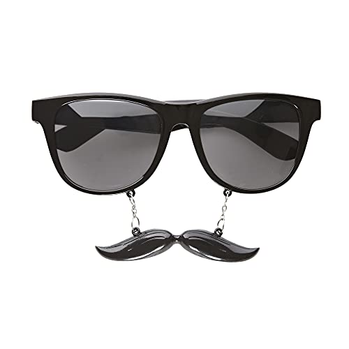 Widmann 0342J - Brille Gentleman mit Schnurrbart, Partybrille, Spaßbrille, Mottoparty, Karneval von W WIDMANN MILANO Party Fashion