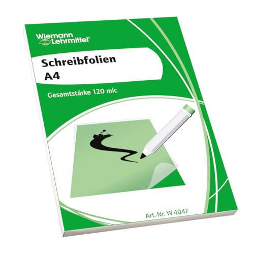 Hochwertige A4-Schreibfolien, 100 Stück, Overheadfolie | Wiemann Lehrmittel von Wiemann Lehrmittel