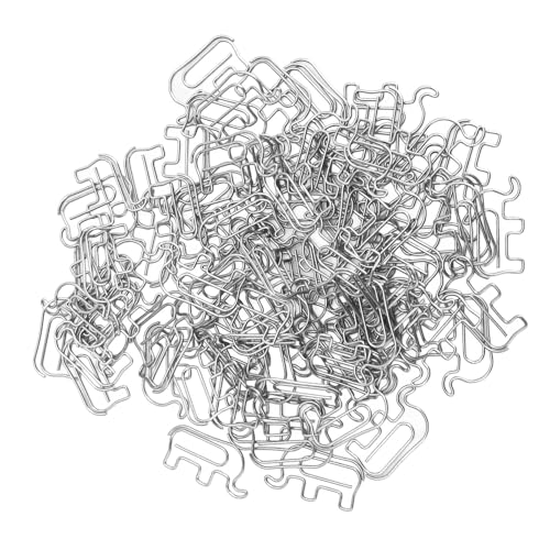 100 Stück Elefanten-Büroklammer, Büro-Büroklammern, Niedliche Büroklammer aus Edelstahl, Multifunktionale Fotoklammern mit Aufbewahrungsbox für Lesezeichen (SILVER) von Wifehelper