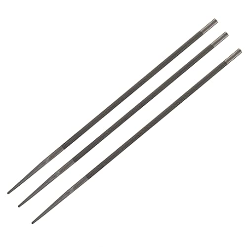 Wifehelper Kettensägefeilen, 3 STK 5.2mm Runde Kettensäge Kettenfeilen Schärffeilen für Kettensägeblattwiederherstellung von onlyfly