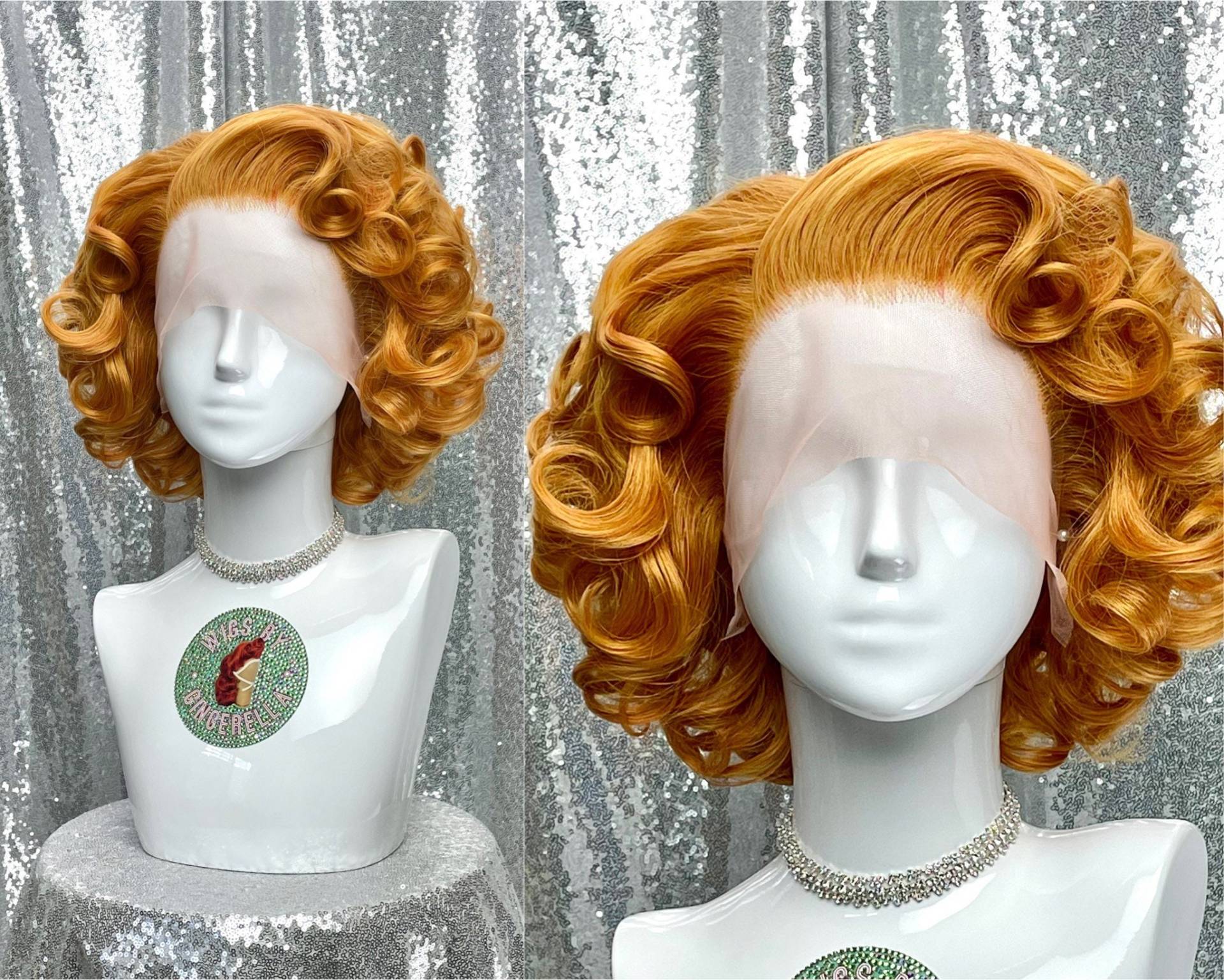 Maßgeschneiderte Perma-Tease-Lace-Front-Perücke - Voluminöses, Lockiges, Welliges Haar von WigsbyGingerella