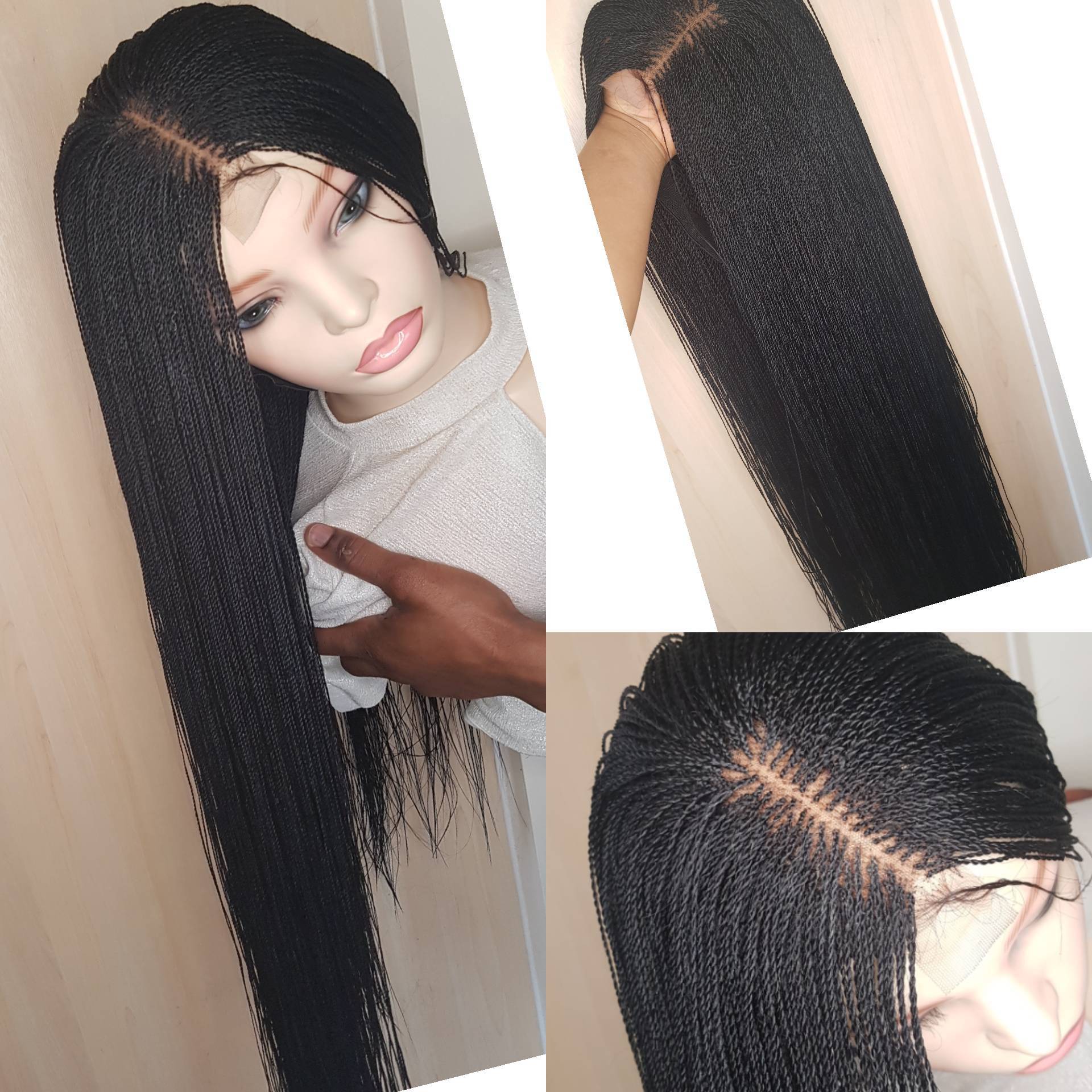 Geflochtene Perücke Twist, Micro Twist Perücke, Schwarze, Blonde Und Kastanienbraune Lange Zöpfe, Taillenlanges Haar, Benutzerdefinierte von Wigsbyflora