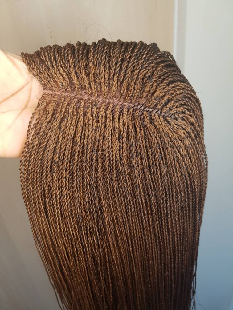 Micro Twist Perücke. Senegalese Twist, Verschluss Perücke Blonde Perücke, Versandfertige Benutzerdefinierte Haarverlängerungen, Flechtfrisur von Wigsbyflora