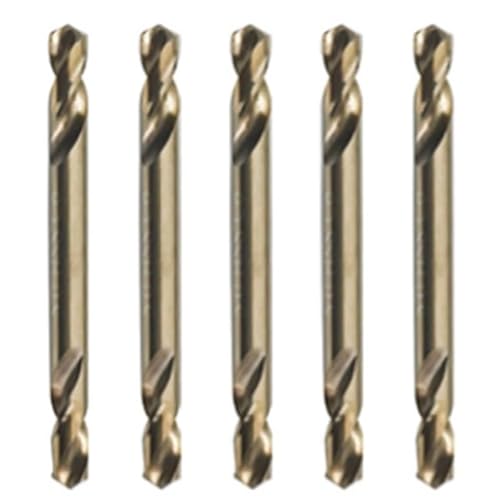 5/6/9 STÜCKE Schlangenbohrer Doppelköpfiger Metall Edelstahl Mit Kobalt Ultrahartem Bohreisen Bohren 3,0-5,5 mm Bohrer for Metall-Elektrowerkzeug(5Pcs 3.0mm) von Wildeep