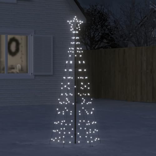 Willood LED-Weihnachtsbaum mit Erdspießen 220 LEDs Kaltweiß 180 cm von Willood