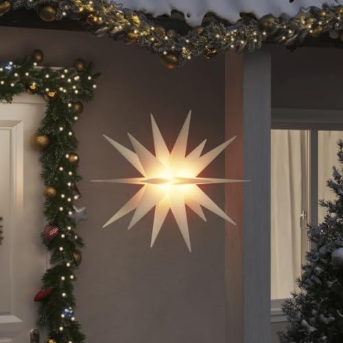 Willood LED-Weihnachtsstern Faltbar Weiß 100 cm von Willood