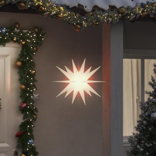 Willood LED-Weihnachtsstern Faltbar Weiß 43 cm von Willood