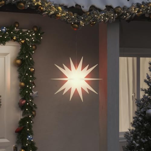 Willood LED-Weihnachtssterne 3 Stk. Faltbar Weiß 43 cm von Willood