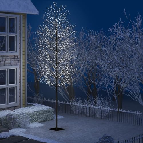 Willood Weihnachtsbaum 2000 LEDs Kaltweißes Licht Kirschblüten 500 cm von Willood