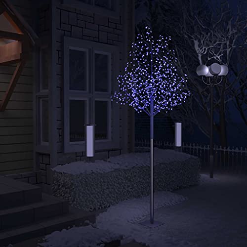 Willood Weihnachtsbaum 600 LEDs Blaues Licht Kirschblüten 300 cm von Willood