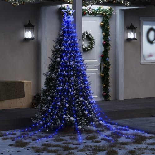 Willood Weihnachtsbaum-Beleuchtung 320 LEDs Blau 375 cm von Willood