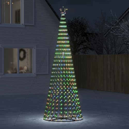 Willood Weihnachtsbaum Kegelform LED Tannenbaum Kegelform, Weihnachtsbeleuchtung Weihnachtsdeko 688 LEDs Mehrfarbig 300 cm von Willood