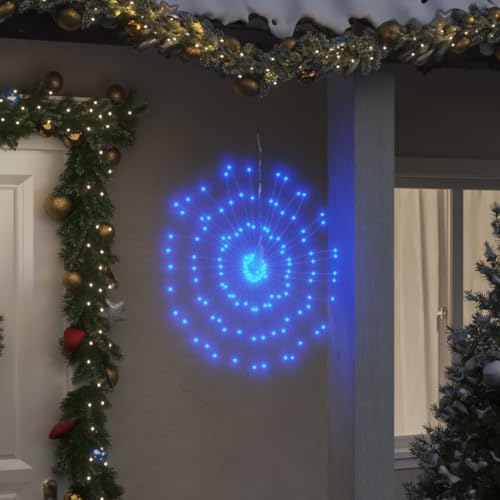 Willood Weihnachtsbeleuchtung Feuerwerk 140 LEDs Blau 17 cm von Willood