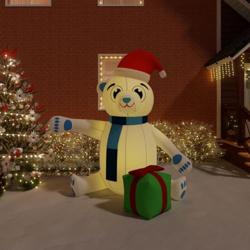 Willood Weihnachtsdekoration Aufblasbarer Teddybär LED 240 cm von Willood