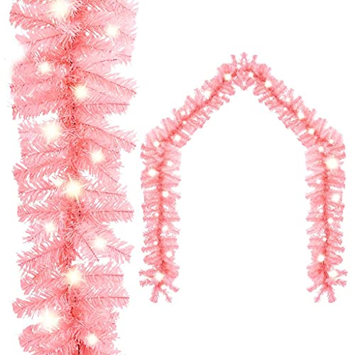 Willood Weihnachtsgirlande mit LED 10 m Rosa von Willood