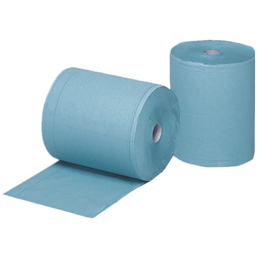 Wilpeg Papierrolle 3-lagig blau | Putzrolle | Putztuch | Putzpapier | Putzpapierrolle von Wilpeg