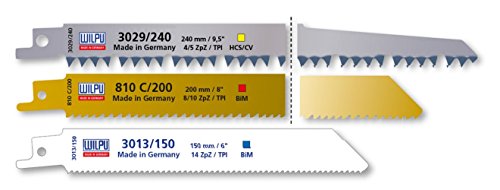 WILPU 3-er Säbelsägeblätter-Sortiment 2 für Holz & Kunststoff von Wilpu