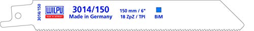 WILPU 3014/150 Säbelsägeblatt für Metall 150x19x0,9mm Z18-20 Stück von Wilpu