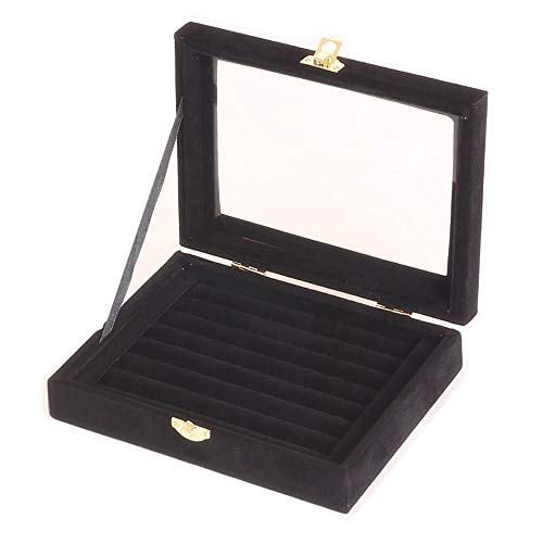 Windmilne Mehrzweck-Schmuckkästchen, Ohrring-Box, Organizer, mehrere Steckplätze, klassisches Schmuck-Display, Schmuckschatulle für Kommode, Schlafzimmer (Rose) von Windmilne